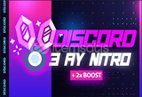 3 AYLIK + 2X BOOSTLU DİSCORD NİTRO promo