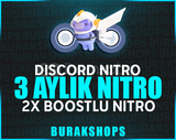 3 Aylık 2x Boostlu Discord Nitro | Oto Teslim