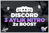 ⭐ 3 Aylık 2x Boostlu Nitro | 7/24 Oto Teslimat