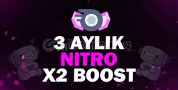 3 aylık 2x boostlu nitro promosyon