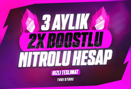 ⭐️ 3 Aylık 2x Boostlu Nitrolu Hesap +1 Ay Bonus