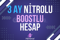 ❄️ 3+1 Aylık 2x Boostlu Nitrolu Hesap ❄️