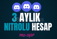 ⭐️ 3 Aylık 2x Boostlu Nitrolu Hesap + 1 Ay Bonus
