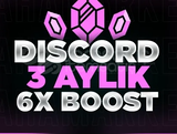 ⭐ 3 AYLIK 6X SERVER BOOST/GARANTİLİ