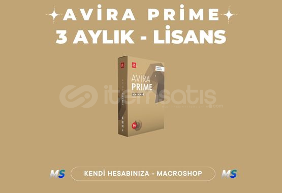 3 Aylık Avira Prime Lisans | Kendi Hesabınıza 3 Aylık Avira Prime Lisans | Kendi Hesabınıza