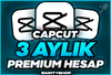 ⭐3 Aylık Capcut Pro/Premium | Garantili!✅