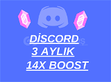 3 Aylık Discord 14x Boost 