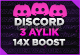 [3 AYLIK]⭐ Discord 14x Boost ⭐