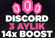 3 Aylık Discord 14x Boost DİREKT | GARANTİ