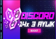 1 Aylık Discord 14x Boost | GARANTİ
