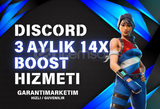 3 Aylık Discord 14x Boost | GARANTİ