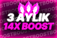 ⭐[3 AYLIK] Discord 14X Server Boost