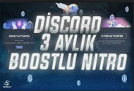 3 Aylık Discord Nitro [2X BOOST]