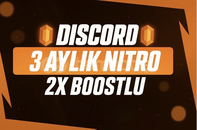 ⭐️ 3 AYLIK Discord Nitro 2x Boost