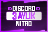 ⭐️ 3 AYLIK Discord Nitro 2x Boost 