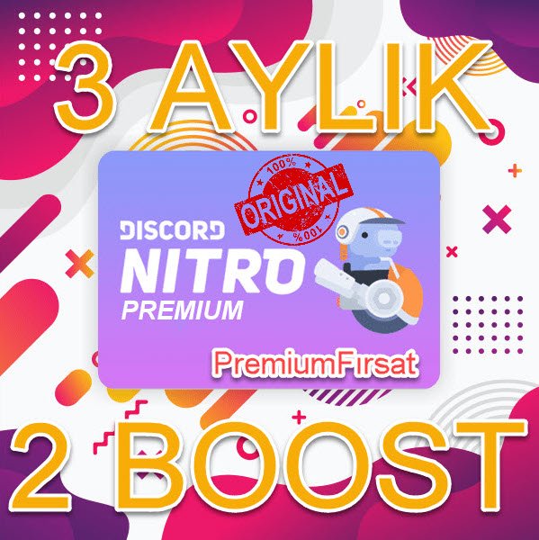 3 Aylık Discord Nitro (2x Boost) 