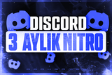 ⭐️ 3 AYLIK Discord Nitro 2x Boost 