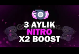 3 Aylık Discord Nitro + 2x Boost!!