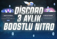 3 Aylık Discord Nitro 2x Boost | Anında | Trial