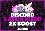 ⭐3 AYLIK Discord Nitro 2X BOOST | OTO TESLIMAT
