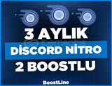 3 Aylık Discord Nitro 2x Boost OTO TESLİM