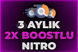 ✨3 Aylık Discord Nitro 2x Boost | Oto Teslimat✨