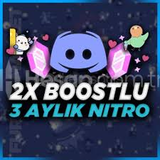 ⭐3 Aylık Discord Nitro 2x Boost | Otomatik⭐İ