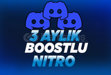 ⭐️ 3 AYLIK DİSCORD NİTRO⭐️Boostlu