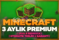 ⭐️3 AYLIK [GARANTİLİ] MİNECRAFT PREMİUM⭐️