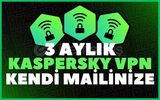 ⭐[3 AYLIK] KASPERSKY VPN KENDİ MAİLİNİZE⭐