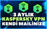 ⭐[3 AYLIK] KASPERSKY VPN KENDİ MAİLİNİZE⭐