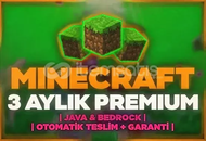 [ONLİNE]⭐3 AYLIK MİNECRAFT PREMİUM⭐