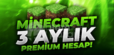 3 Aylık Minecraft Premium 7/24 Hizmet