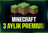 3 Aylık Minecraft Premium + Garanti