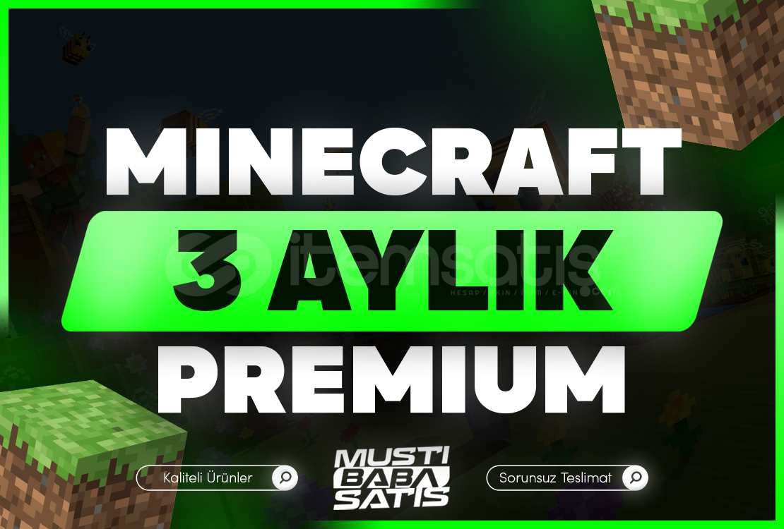 ⭐3 Aylık Minecraft Premium + Garanti ⭐3 Aylık Minecraft Premium + Garanti