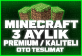 ⭐3 Aylık⭐Minecraft Premium + GARANTİ⭐