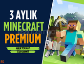 3 Aylık Minecraft Premium + Garanti