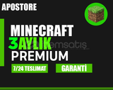 ⭐3 Aylık Minecraft Premium + Garanti⭐