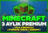 3 AYLIK Minecraft Premium (Garantili)