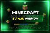 3 Aylık MİNECRAFT PREMİUM + Sorunsuz