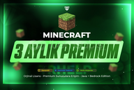 3 Aylık MİNECRAFT PREMİUM + Sorunsuz