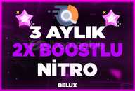 3 Aylık Discord Nitro 2x Boost