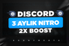 ⭐️ 3 Aylık Nitro 2x Boost