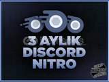 ⭐3 Aylık Nitro 2x Boost⭐