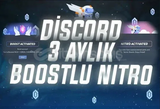 ⭐3 AYLIK NİTRO + 2X BOOST / ANLIK