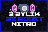 ⭐3 Aylık Nitro 2x Boost | Oto Teslim ⭐