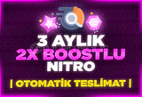 ⭐3 Aylık Nitro 2x Boost Oto Teslim |⭐