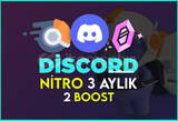 3 Aylık Nitro 2x Boost | OTOMATİK TESLİM