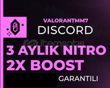 [3 Aylık Nitro] 2x Boost | OTOMATİK TESLİMAT