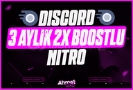⭐3 Aylık Nitro 2x Boost + Sorunsuz